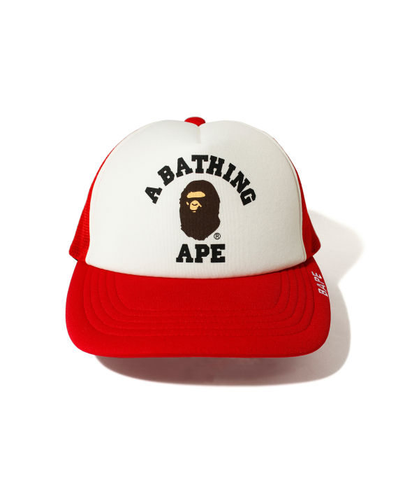 a bathing ape03 猿人头印花网面拼接棒球帽