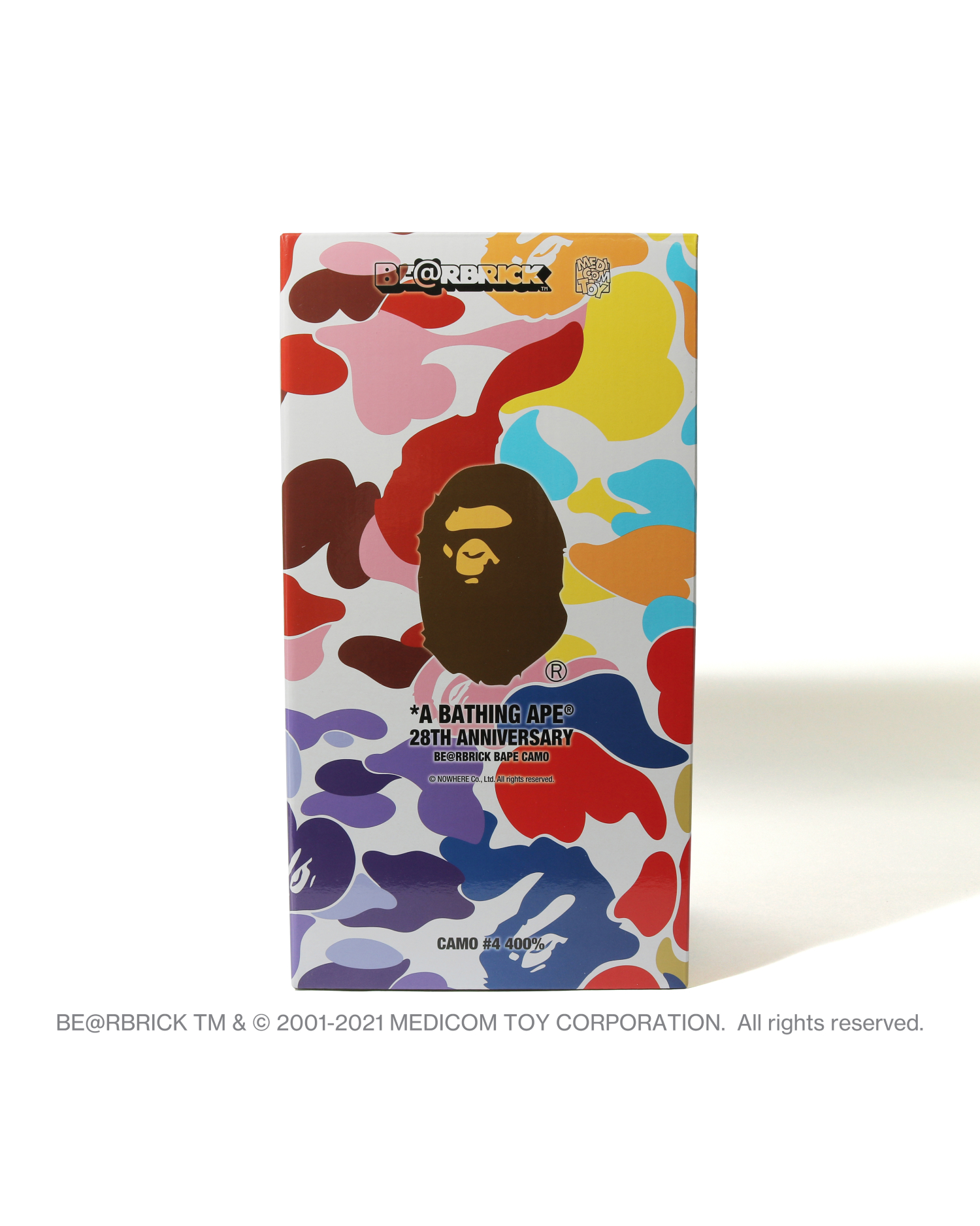 A BATHING APE® BE@RBRICK 联乘系列28th Anniversary Bape Camo 400% 公仔