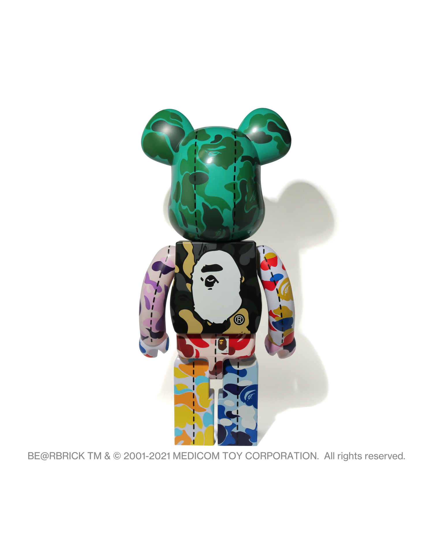 A BATHING APE® BE@RBRICK 联乘系列28th Anniversary Bape Camo 1000% 公仔