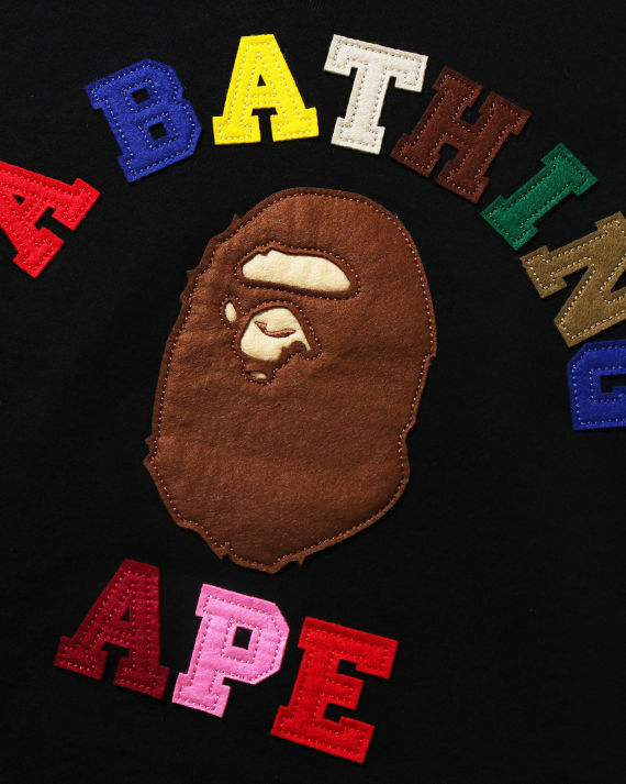 a bathing ape03 猿人头缝饰连帽卫衣
