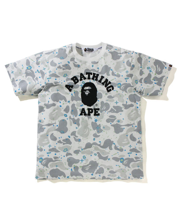 space camo 猿人头印花 t 恤