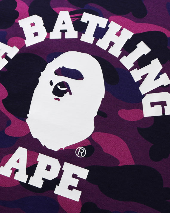 a bathing ape03 color camo 猿人头印花 t 恤