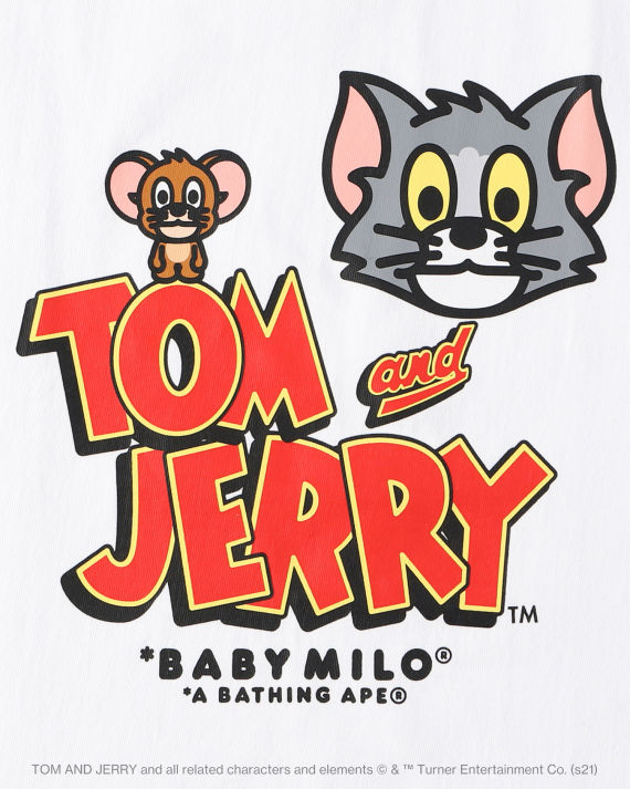 tom and jerry 联乘系列 主题印花 t 恤