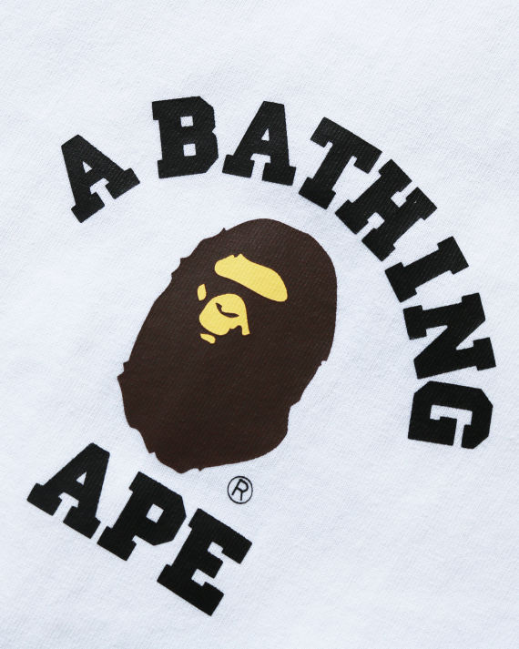 a bathing ape03 饰猿人头标语印花 t 恤