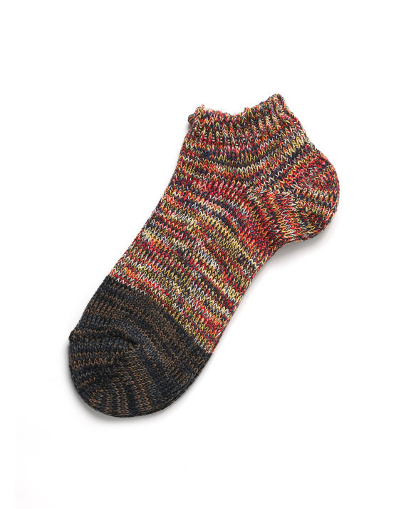 beams logo 印花低筒袜