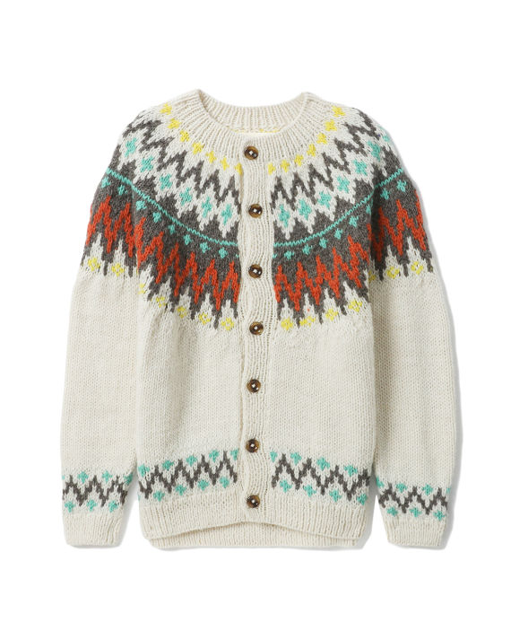 beams boy 费尔岛提花直排扣针织开衫