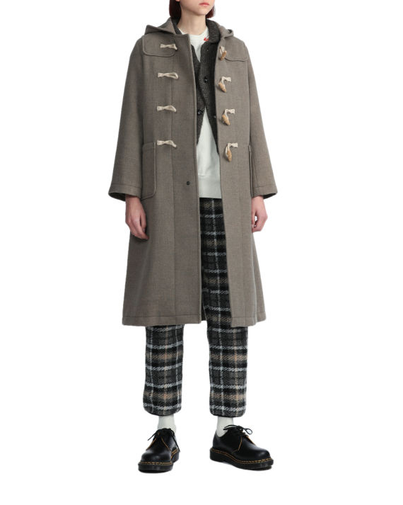 BEAMS BOY 饰口袋牛角扣连帽外套