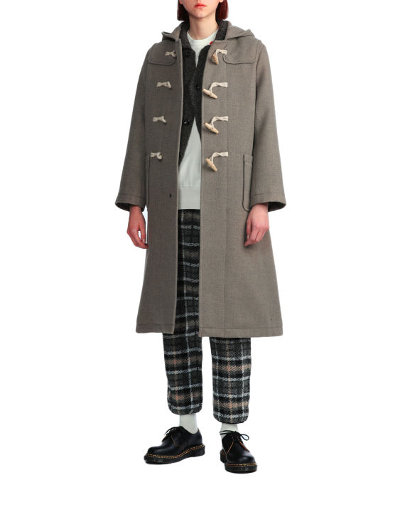 BEAMS BOY 饰口袋牛角扣连帽外套