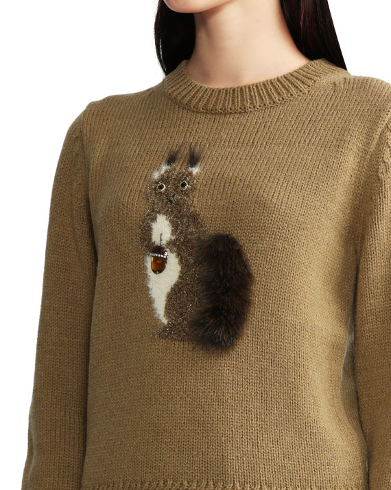 muveil 饰松鼠针织衫