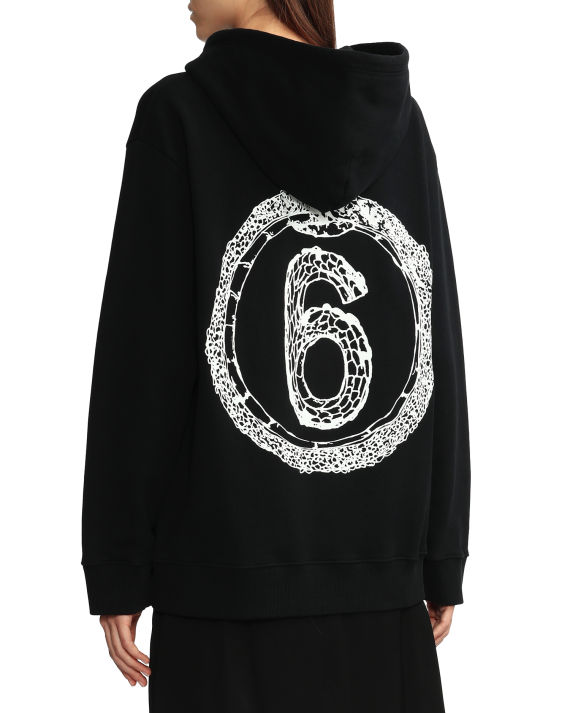 mm6 maison margiela 线描数字印花连帽卫衣