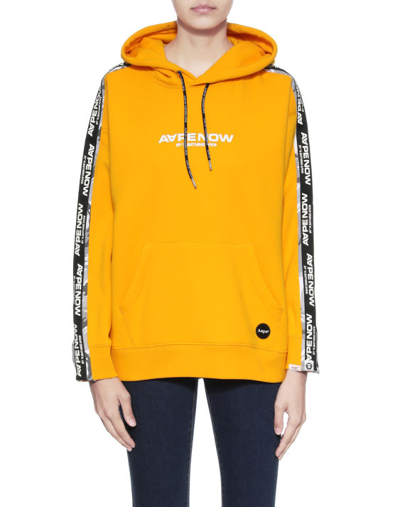 aape logo 印花边饰连帽卫衣