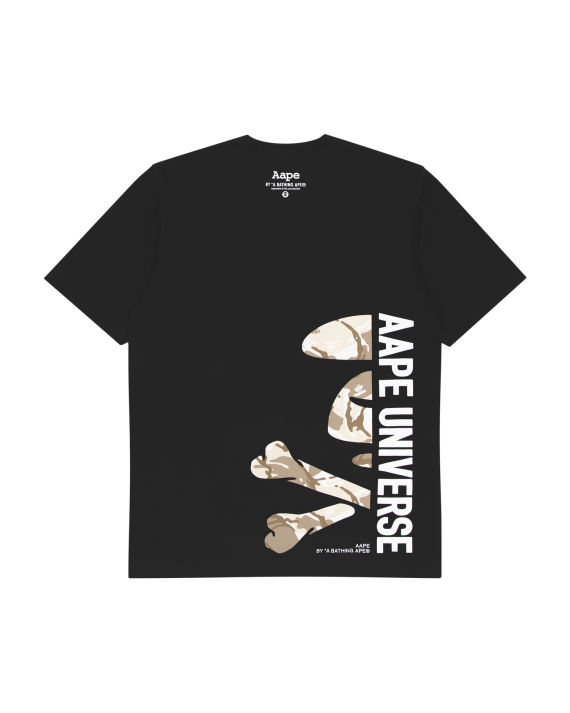 aape 饰 logo 迷彩猿人头印花 t 恤