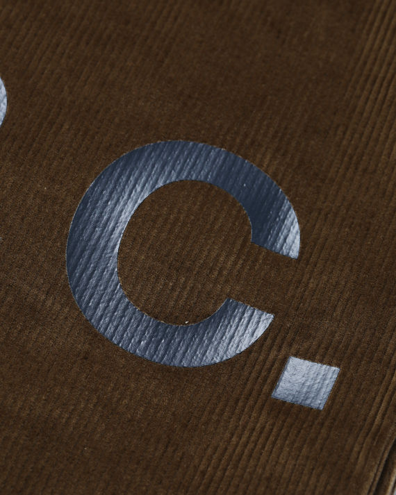 a.p.c. daine 饰 logo 灯芯绒托特包