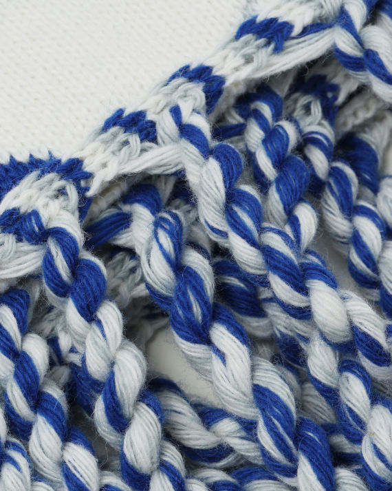 ader error 格纹提花流苏围巾