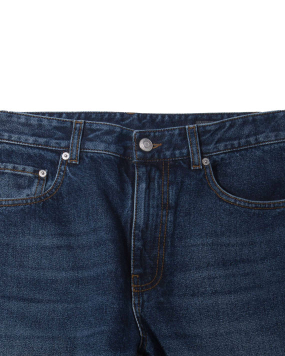 Alexander McQueen 镶边条纹直筒卷边九分牛仔裤