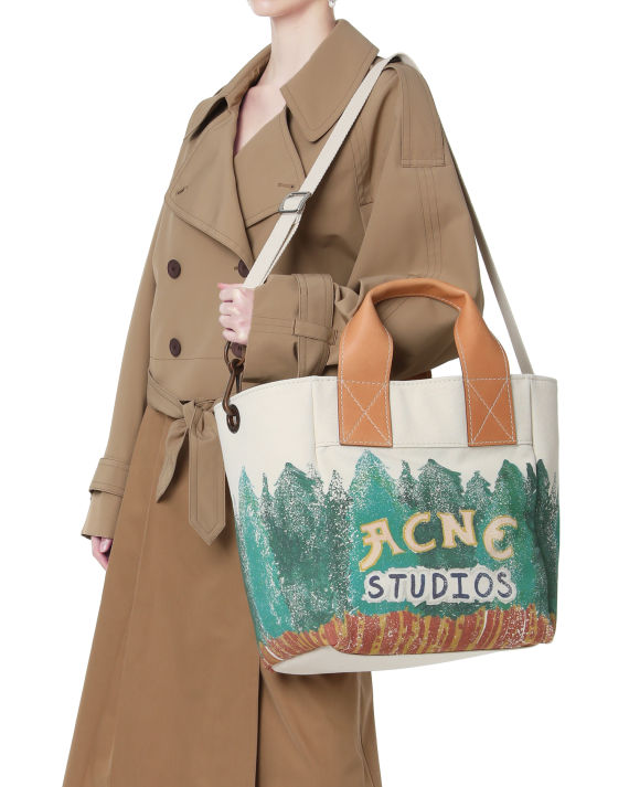 饰logo 图案印花托特包