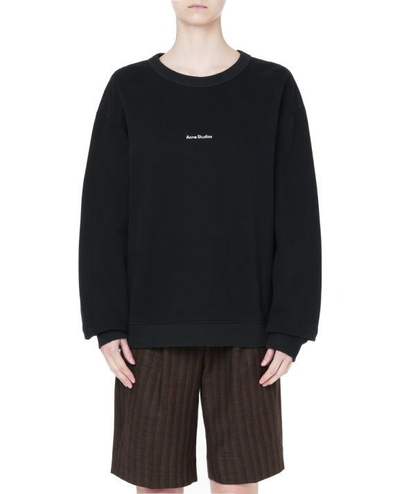 acne studios logo 印花圆领卫衣