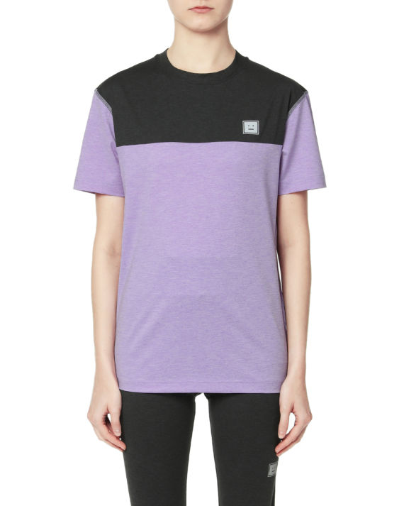 acne studios face 印花拼色 t 恤