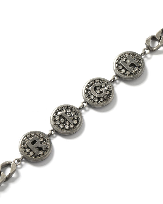 logo 坠饰做旧链条项链