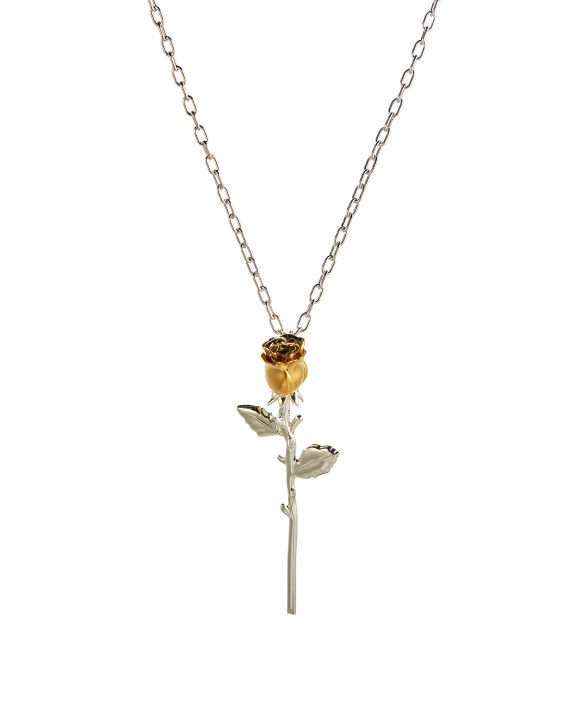 ambush 玫瑰花坠饰工艺项链