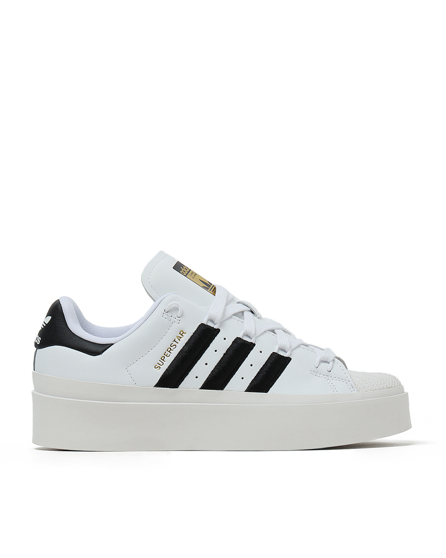 adidas SUPERSTAR 饰条纹厚底运动鞋