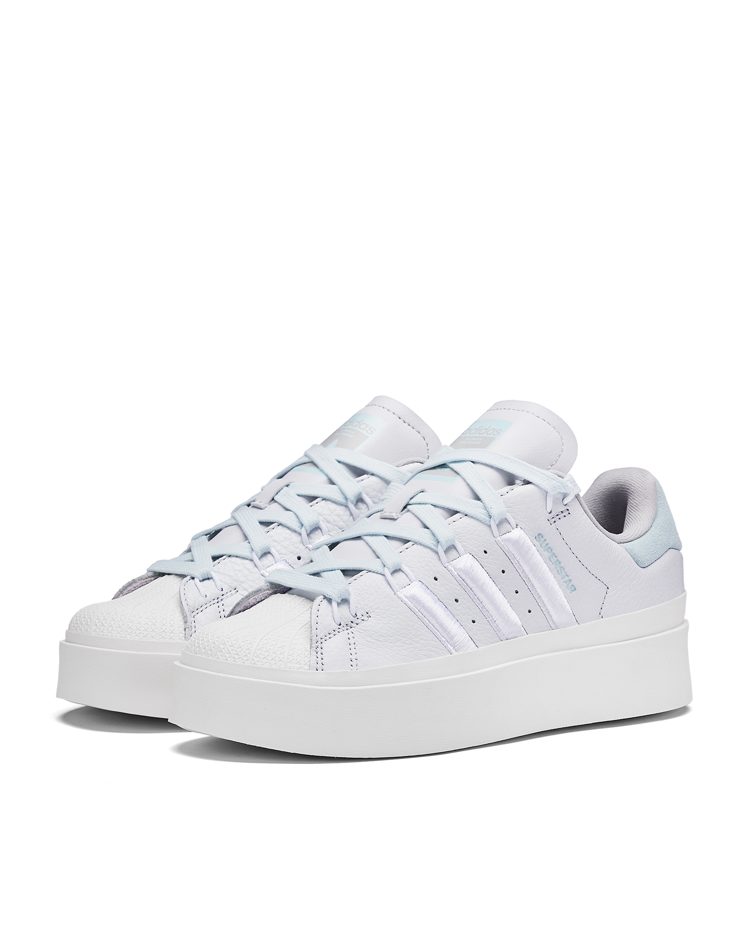 adidas Superstar 饰logo 贝壳头厚底运动鞋