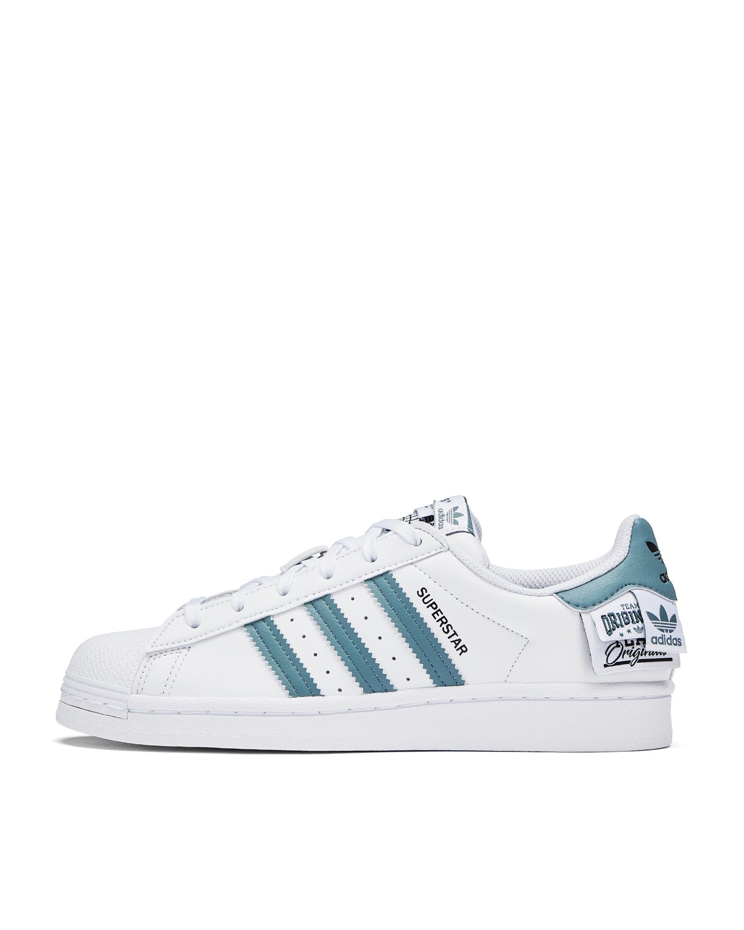 贝壳光 5cm×5m 85cm/loop 鱼乐图 adidas Superstar 条纹边饰贝壳头运动鞋