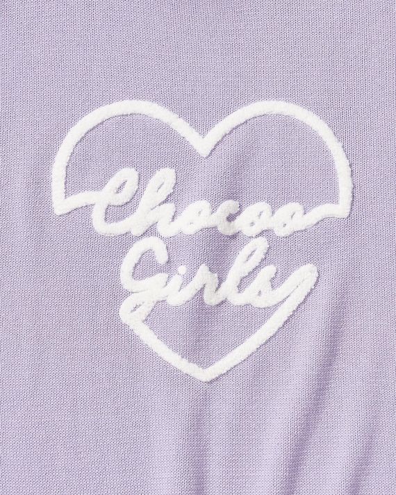 chocoolate logo 粗绣落肩针织衫