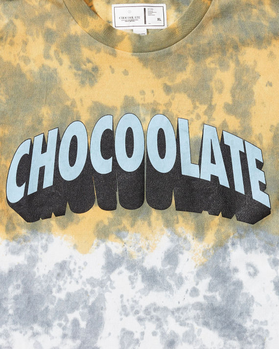 CHOCOOLATE Logo 印花拼色扎染 T 恤