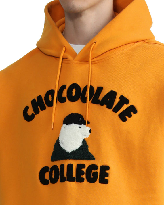 chocoolate 饰 logo 北极熊植绒连帽卫衣