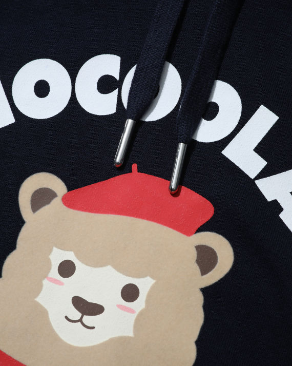 chocoolate 饰 logo 小熊印花连帽卫衣