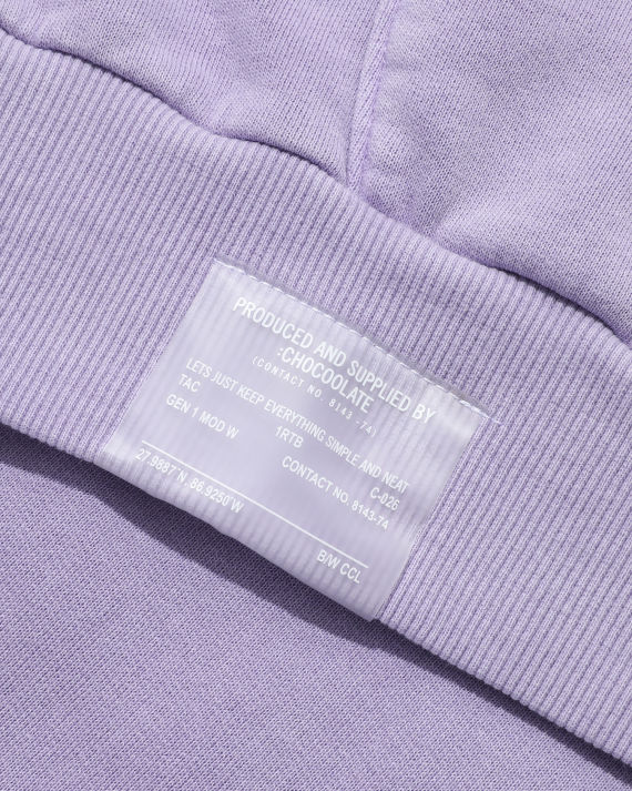 chocoolate logo 刺绣落肩连帽卫衣