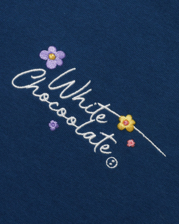 chocoolate 饰花朵 logo 刺绣 t 恤