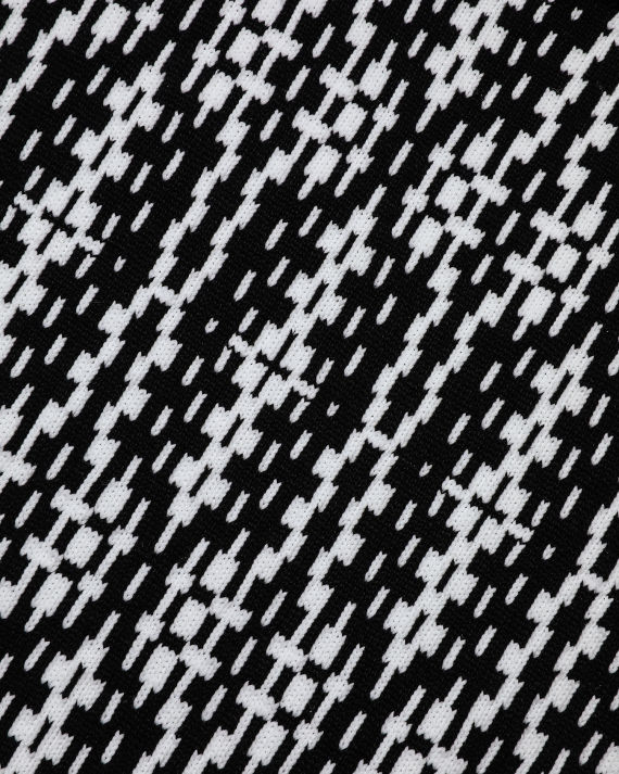 饰褶皱图案嵌花针织衫