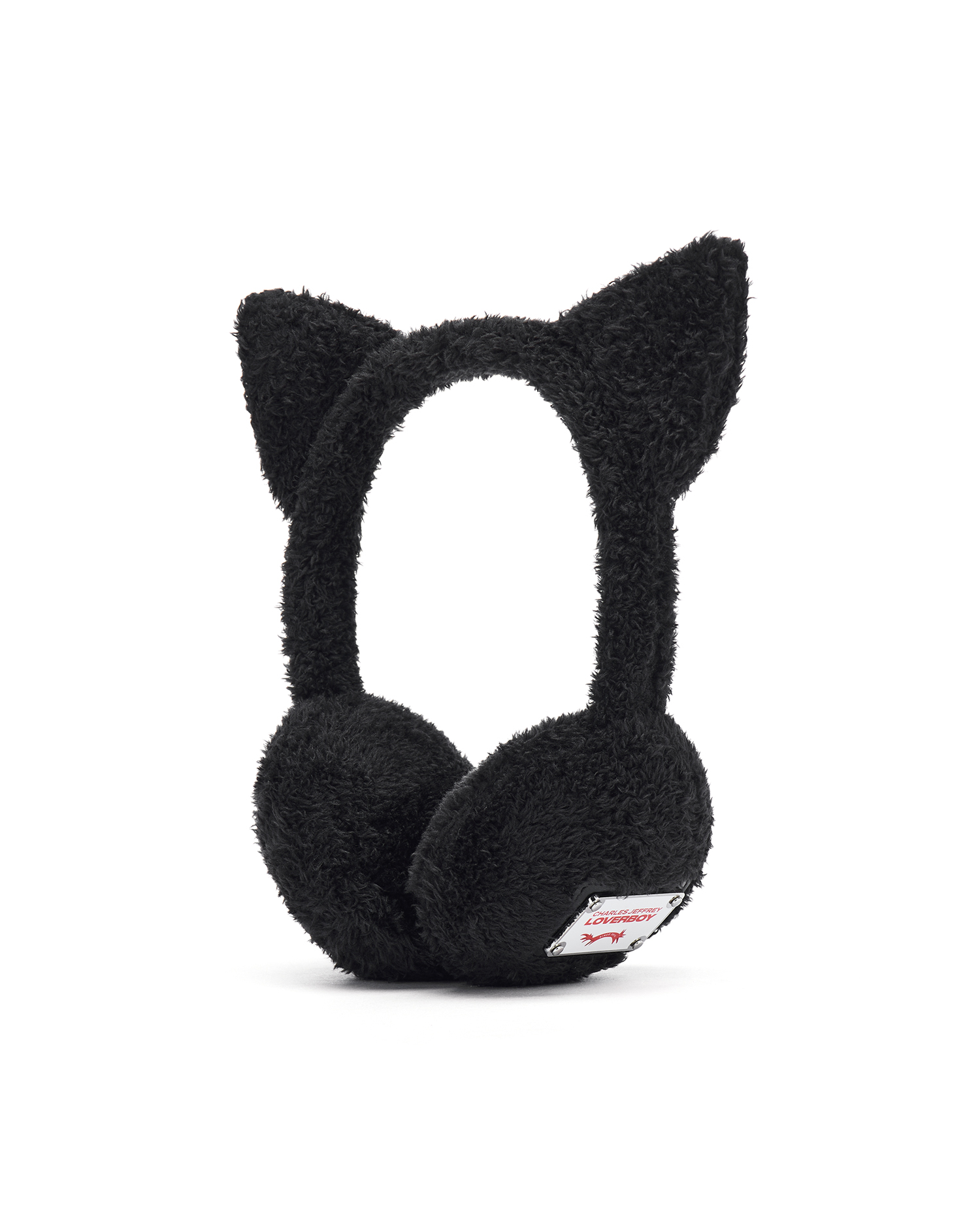 未使用品　CHARLES JEFFREY LOVERBOY ブラック ネコ耳 CHARLES JEFFREY LOVERBOY ニット帽 ラバーボーイ ビーニー 猫耳