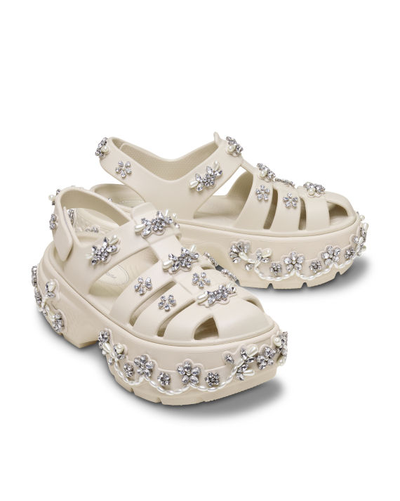 Simone Rocha CROCS 联乘系列 串珠缀饰绊带凉鞋