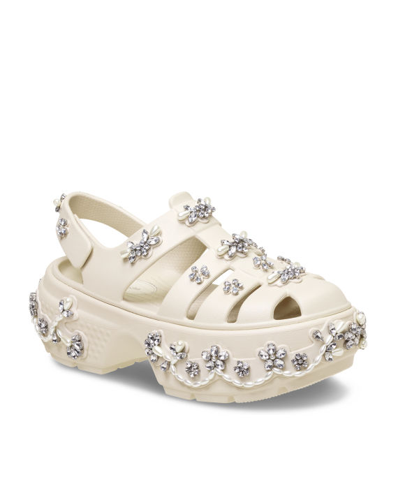 Simone Rocha CROCS 联乘系列 串珠缀饰绊带凉鞋