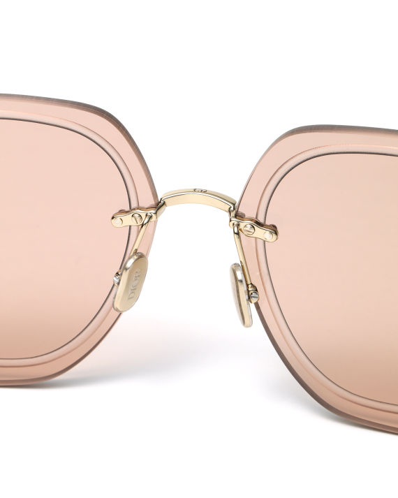 christian dior 方形无边框太阳眼镜