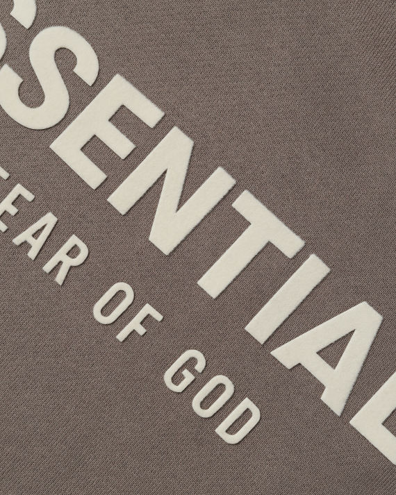 essentials logo 植绒立领卫衣