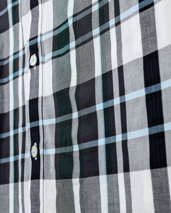 FRED PERRY Logo 刺绣格纹衬衫