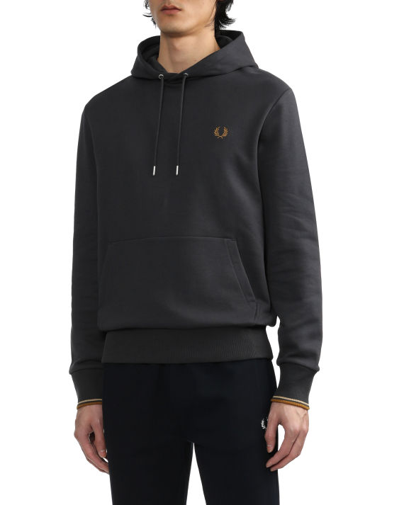 fred perry logo 刺绣连帽卫衣