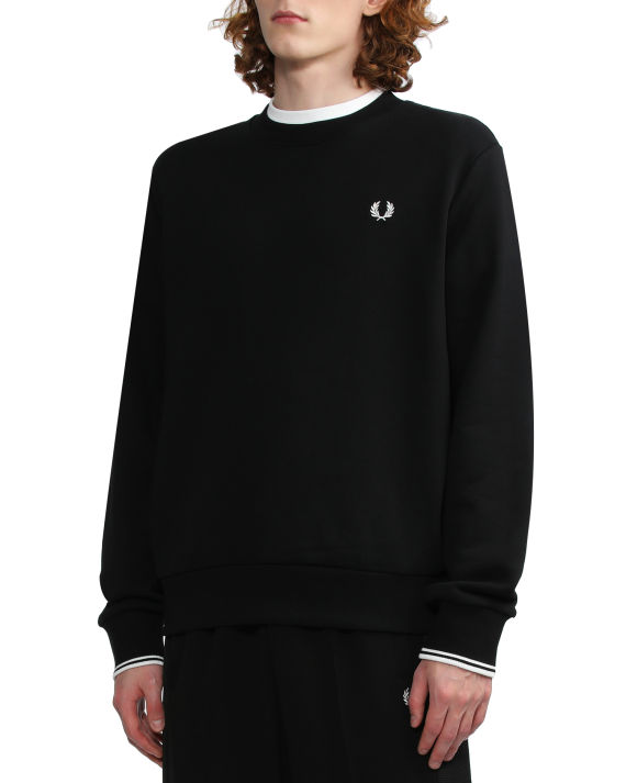 fred perry logo 刺绣圆领卫衣