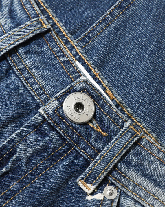 gallery dept. lanvin 联乘系列 泼墨效果拼接牛仔裤