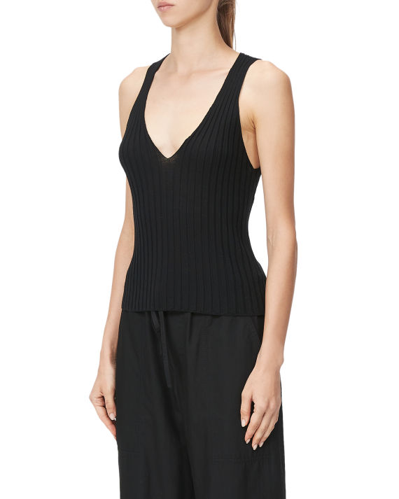 iro 鸡心领罗纹背心