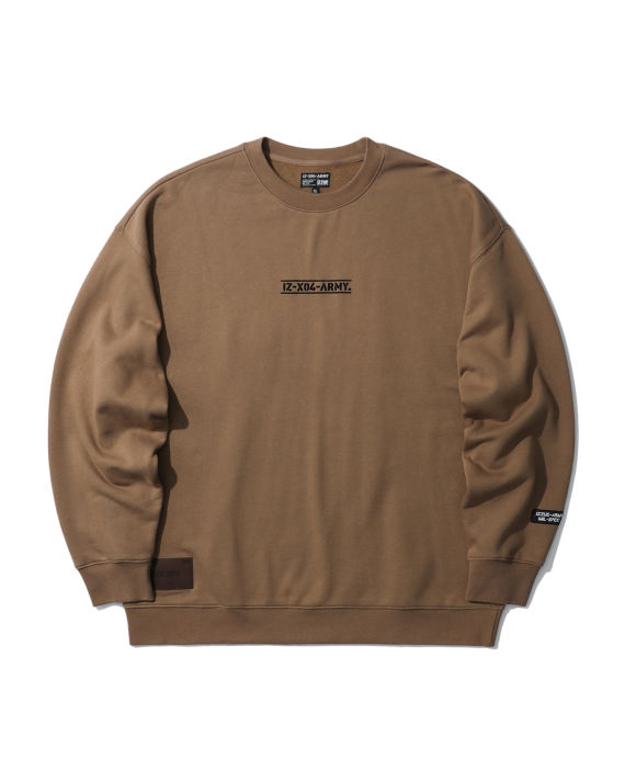 izzue army 系列 logo 印花卫衣