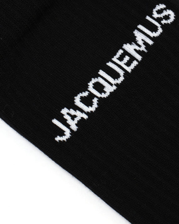 jacquemus logo 嵌花中筒袜