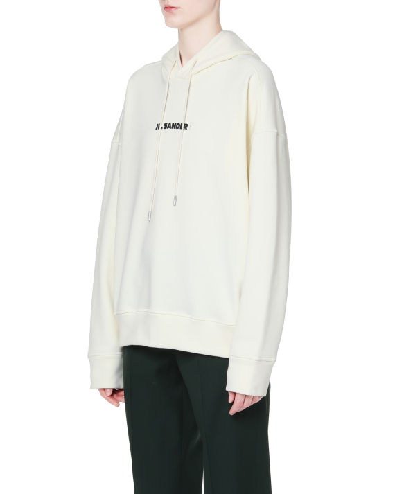 jil sander logo 印花连帽卫衣