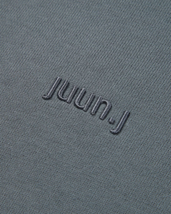 JUUN.J 饰 logo 图案印花连帽卫衣