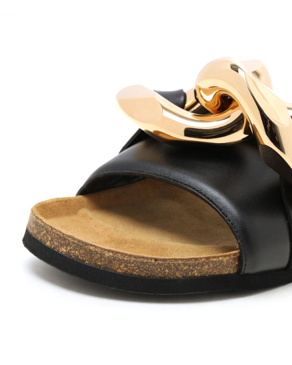 jw anderson 链条装饰拖鞋