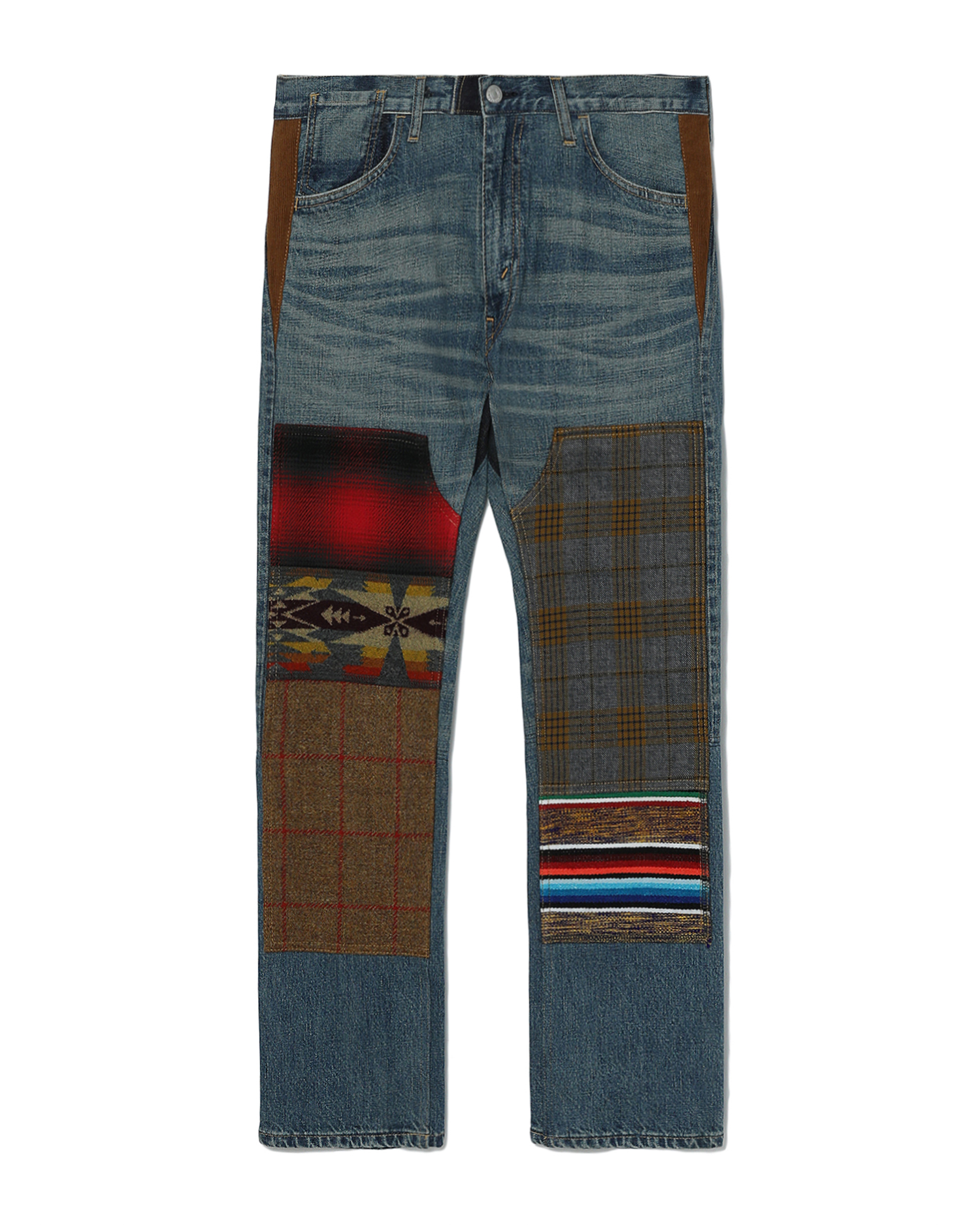 JUNYA WATANABE MAN Levi's X Pendleton 联乘系列补丁缝饰牛仔裤